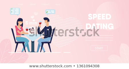 Stock photo: Blind Date Concept Landing Page