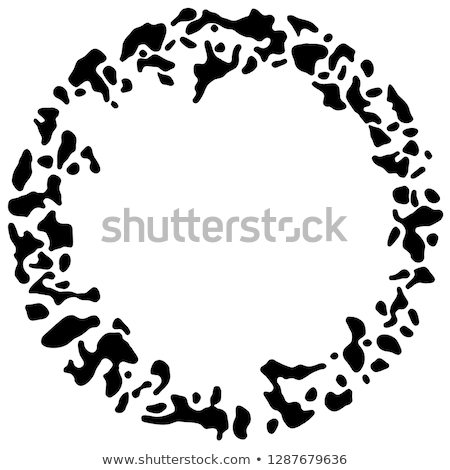 Zdjęcia stock: Vector Frame With Abstract Cow Skin Texture