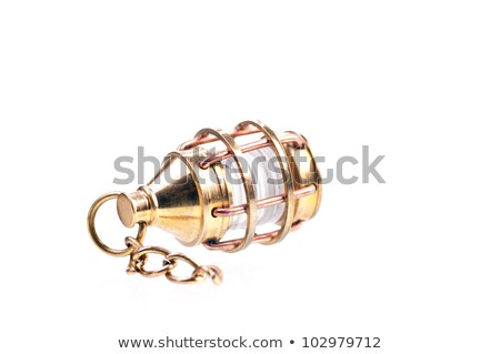 Brass Mini Lantern With A Chain Foto stock © Calvste