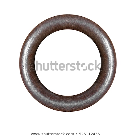 Stock photo: Old Metal Chain Isolated On White