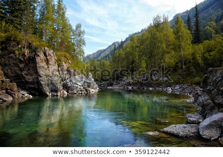 Foto stock: Altai River Kumir