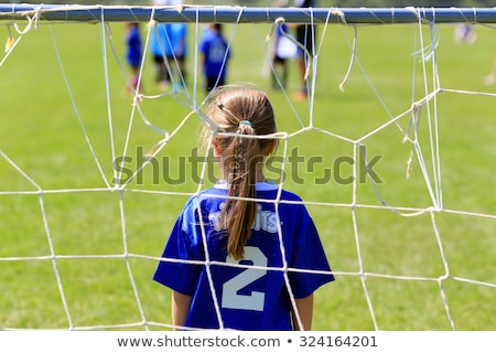 Stock photo: Football Girl - Goalkeeper
