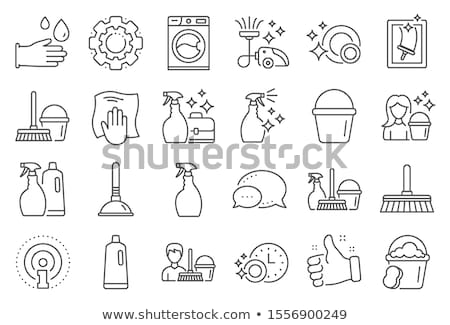 Stockfoto: Cleaning With Rag