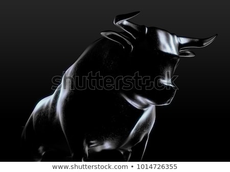 Foto stock: Bull Market Bronze Casting Contrast