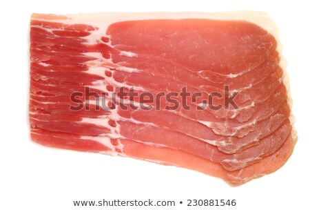Stock photo: Raw Dry Cured Back Bacon