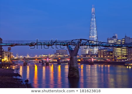 Millennium Bridge The Shard And Tower Bridge ストックフォト © chrisdorney
