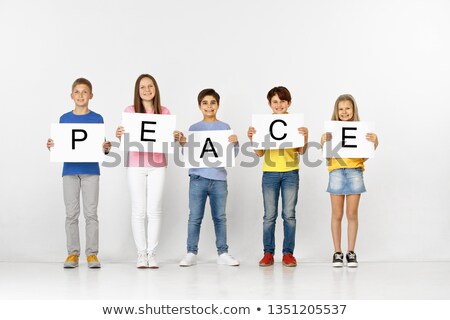 Stockfoto: Kids Making Peace