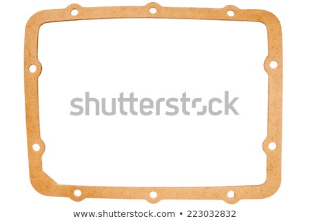 Old Oval Paper Gasket Stockfoto © Taigi