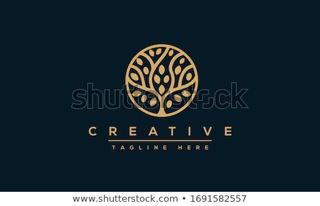 Stockfoto: Family Tree Logo Template Vector Icon Design