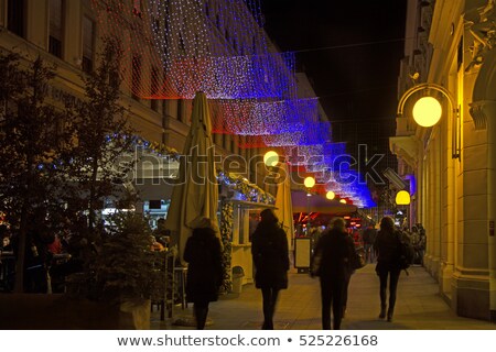 [[stock_photo]]: Bogoviceva Street In Zagreb Advent Evening Capital Of Croatia