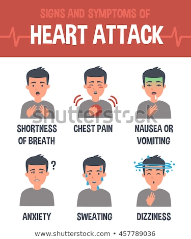 ストックフォト: Heart Attack Symptoms