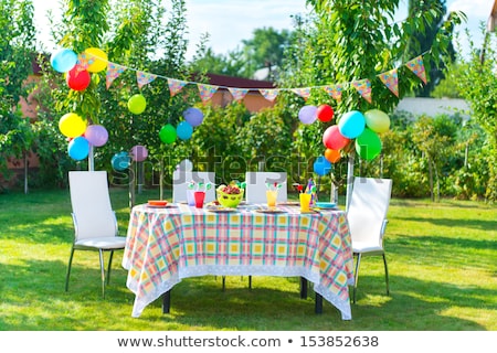 [[stock_photo]]: églage · de · la · table · de · fête · d'anniversaire · avec · de · la · nourriture