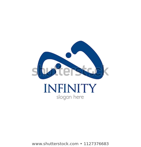 Stock fotó: Techno Digital Infinity Logo Design Concept
