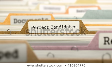 Foto stock: Perfect Candidates - Folder Name In Directory