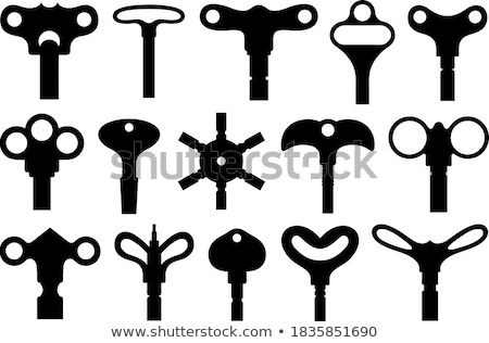 Stock fotó: Set Of Different Wind Up Keys