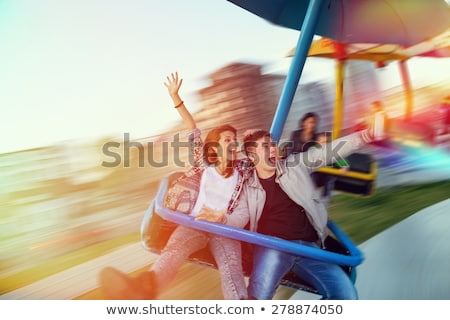 Foto stock: Happy Couple Having Fun Outdoors