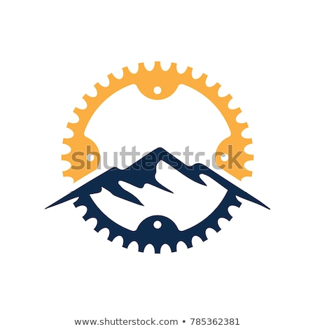 ストックフォト: Outdoor Mountain Bike Logo Vector Illustration