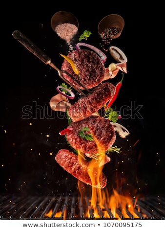 Bbq Grilling Of Meat Slices [[stock_photo]] © Jag_cz