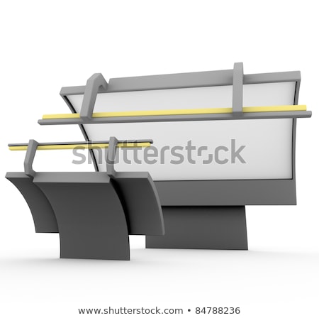 Stockfoto: 3d Render On Aggressive Marketing Competitive Rivalry Billboard