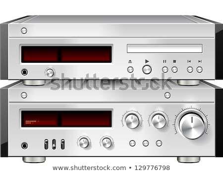 Сток-фото: Hi Fi Cd Player And Music Compact Disc Rack