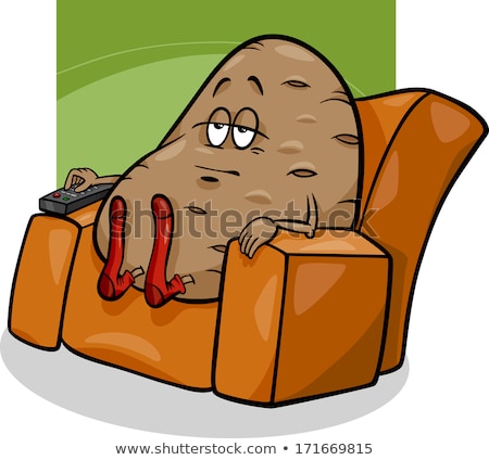 Foto d'archivio: Lazy Couch Potato