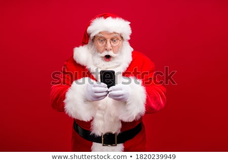 ストックフォト: Portrait Of Happy Santa Claus