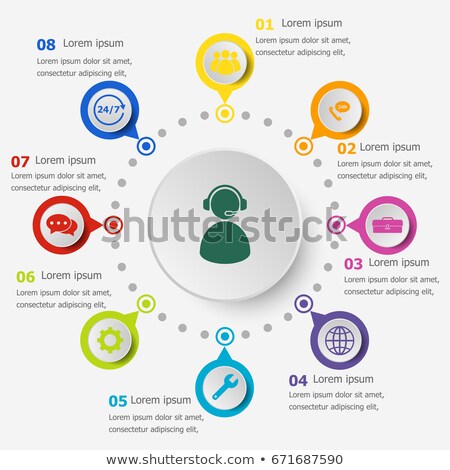 Infographics Template Using Circles Foto d'archivio © punsayaporn