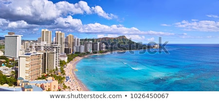 Stock fotó: Panorama Of Waikiki Honolulu Hawaii