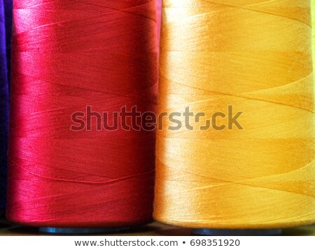 ストックフォト: Silk Thread Spools In Row