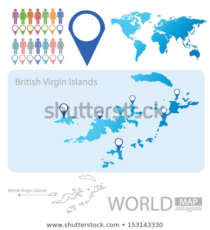 Stock photo: United Kingdom And Virgin Islands British Flags