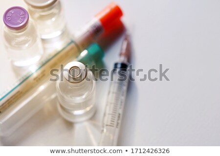 Foto stock: Medical Treatment And Syringe Or Illegal Abuse