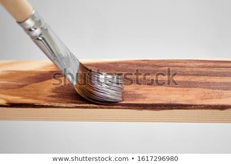 [[stock_photo]]: Hardwood Board Texture Painted With Acrylic Paint