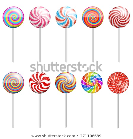 Multi Colored Lollipops Vector Illustration Foto stock © iunewind