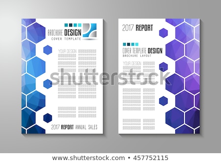 Foto stock: Brochure Template Flyer Design Or Depliant Cover For Business Purposes