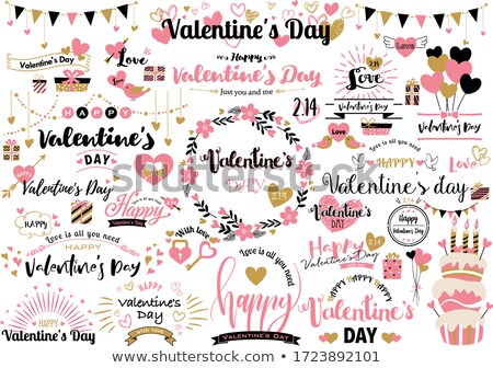 Stok fotoğraf: Love Valentines Card