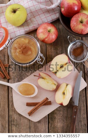 Stock fotó: Jar Of Apple Sauce