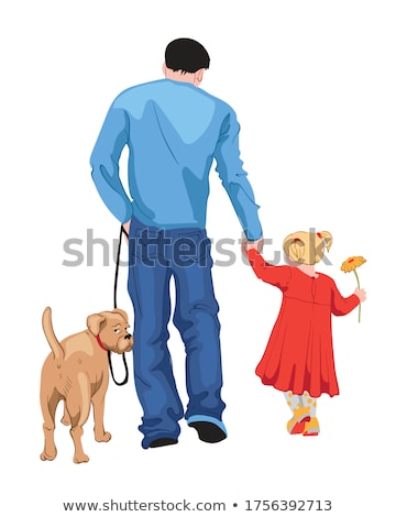 Foto stock: Daughter Holding Hands Of Her Father