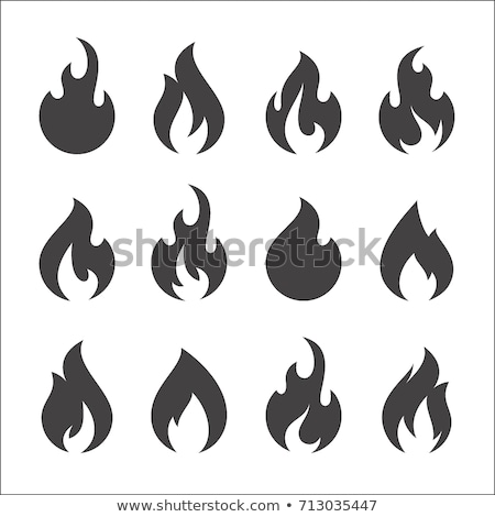 Foto d'archivio: Burn Fire Hot Flame Logo Symbol Vector Icon Element