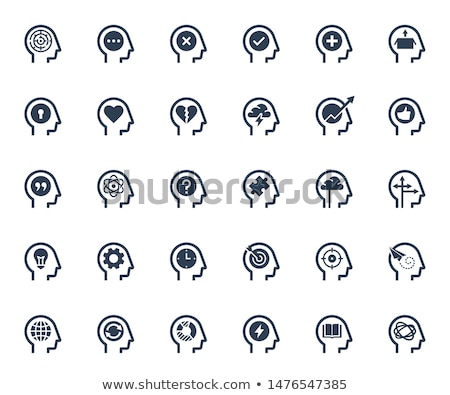Stockfoto: Brain Related Vector Glyph Icon