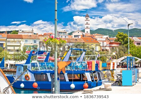 Colorful Town Of Crikvenica Harbor And Tower View Foto stock © xbrchx