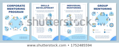 Stock fotó: Corporate Mentoring Program Brochure Template