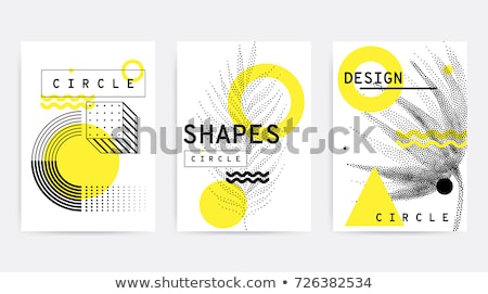 Foto stock: Vector Autumn Yellow Abstract Floral Background