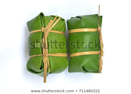 Foto stock: Wrapped Banana Leaves