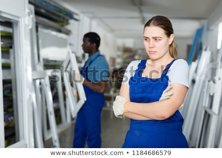 Stock fotó: Sad Female Construction Worker