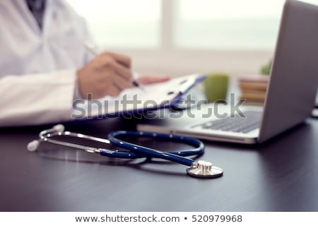 Stock photo: Computer And Stethoscope On The Table