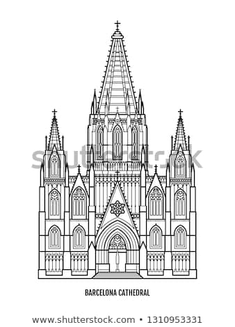 Сток-фото: Gargoyle Catholic Barcelona Cathedral Catalonia Spain