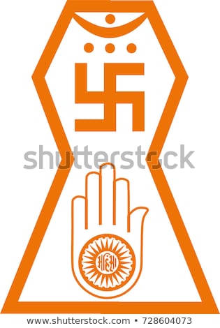 Stock fotó: Symbol Of Jainism  Ahimsa