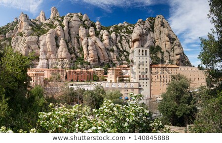 Stock fotó: Monastery Of Montserrat Near Barcelona Spain