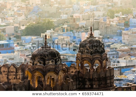 Stockfoto: Jodhpur The Blue City In Rajasthan State In India