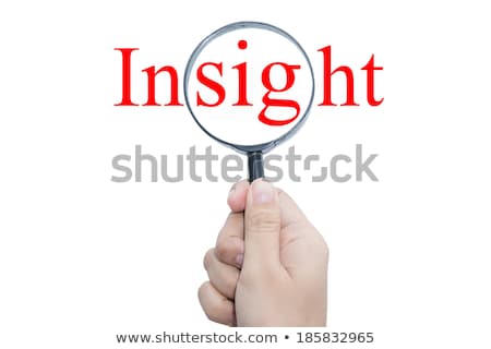 Сток-фото: Intuition Through Magnifying Glass